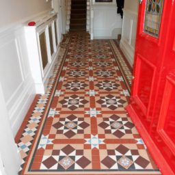 Victorian Tiles in Chatsworth Design and Wordsworth Border -Hallway ...